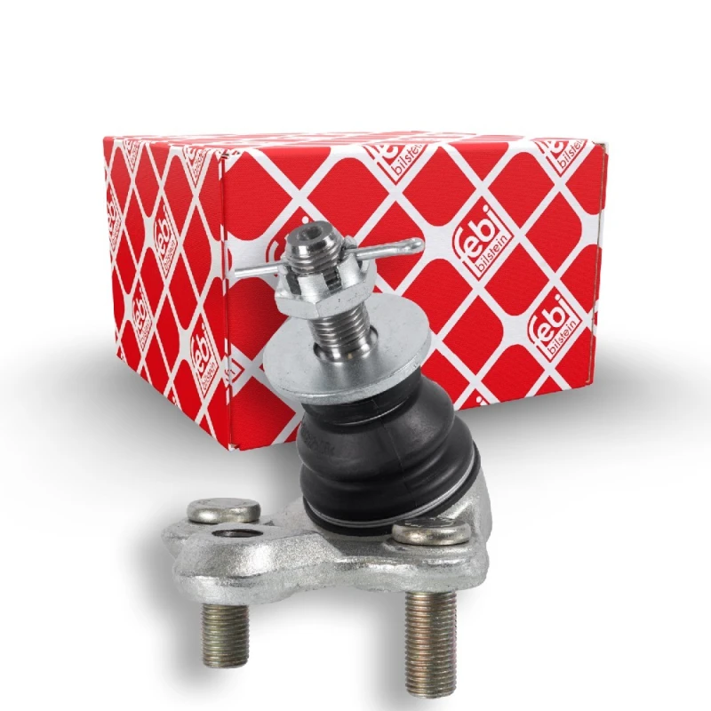 Image of FEBI BILSTEIN 48222 Ball joint Front Axle Right, with crown nut and split pin Support-/Steering Link (2462)