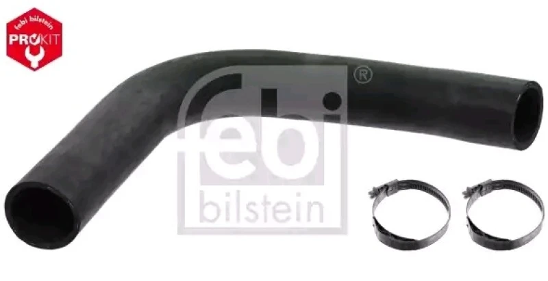 Image of FEBI BILSTEIN 49115 Radiator Hose OE Turbo NEW, EPDM (ethylene propylene diene Monomer (M-class) rubber), with clamps EPDM (ethylene propylene diene M