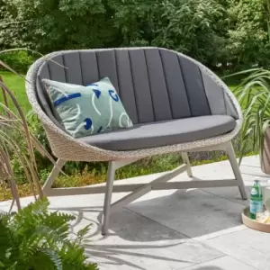 Image of Norfolk Leisure Chedworth Curved Bench - Grey