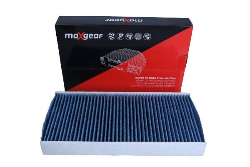 Image of MAXGEAR 26-1846 Pollen filter SILVER CARBON with anti-allergic effect Filter,interior air (424)