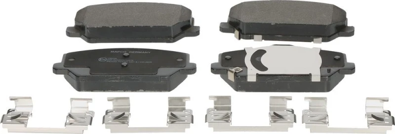 Image of MAPCO 106094 Brake pad set Front Axle, with acoustic wear warning, with accessories Brake Pad Set,disc brake (402)