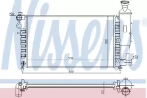 Image of 61276 Nissens Radiator engine cooling
