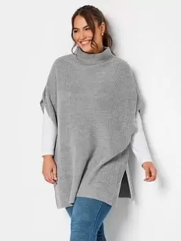 image of Yours Tabbard Jumper, Grey, Size 18-20, Women