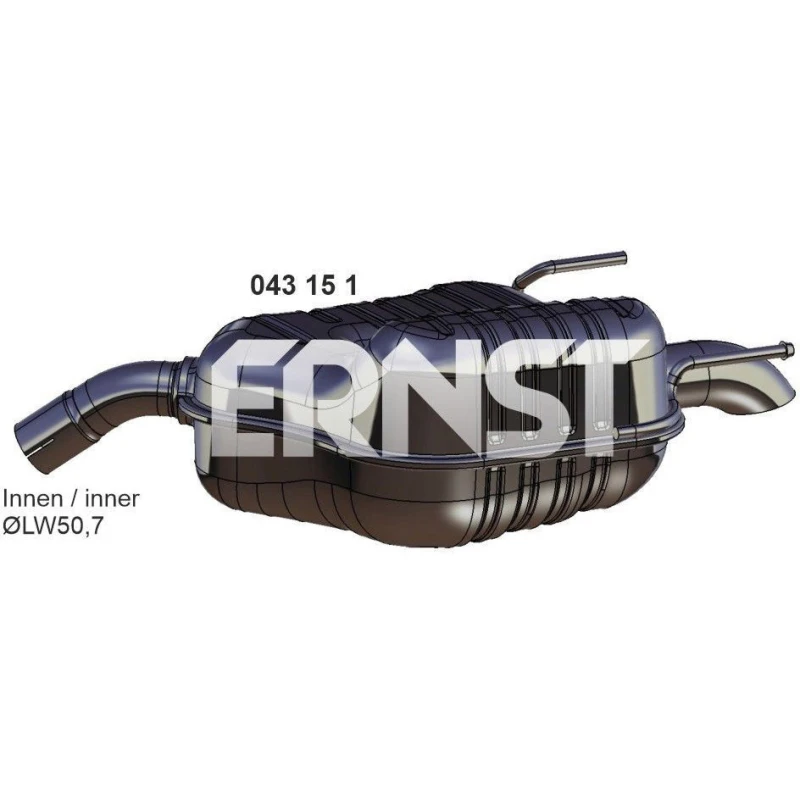 Image of ERNST 043151 Rear silencer End Silencer (3437)