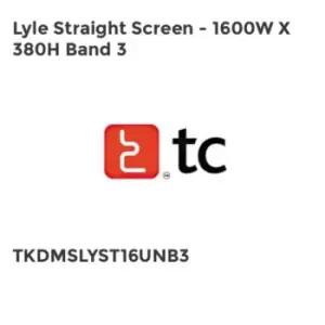 Image of TC Group Lyle Straight Screen - 1600W x 380H Band 3
