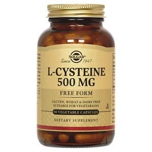 Image of Solgar L Cysteine 500 mg Vegetable Capsules 30 Capsules