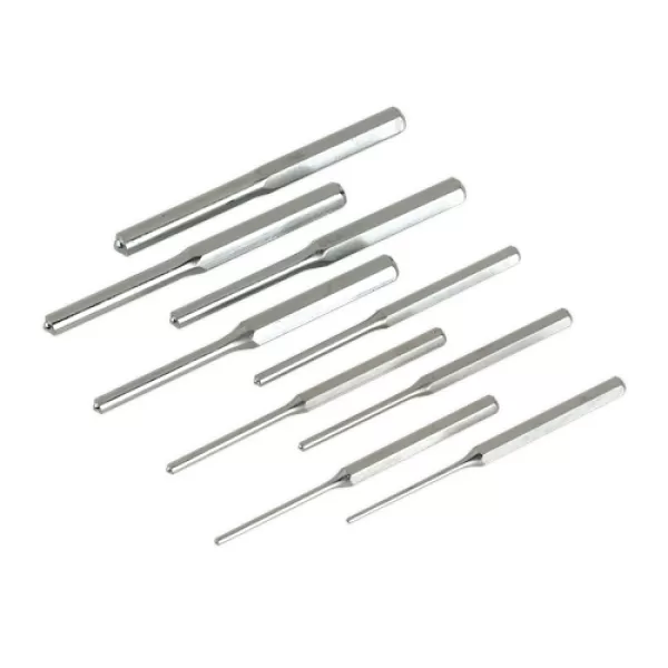 Image of Genuine SEALEY AK9109 Roll Pin Punch Set 9pc 1/8-1/2 Imperial