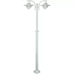 image of Elstead Oslo Outdoor 2 Light Lamp Post Galvanized , IP55, E27