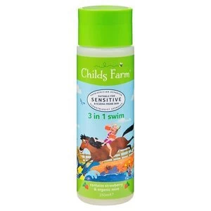 image of Childs Farm 3 In 1 Swim Strawberry and Organic Mint 250ml