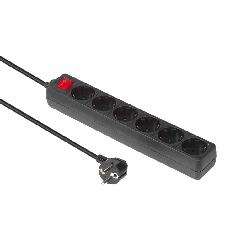 Image of Microconnect MC-GRU00615BS power extension 1.5 m 6 AC outlet(s) Indoor