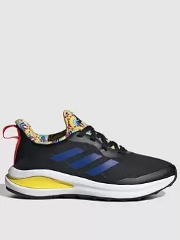 Image of adidas Kids Fortarun, Black/Blue, Size 1