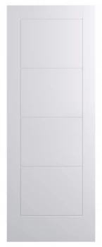 Image of Wickes Kent Internal Moulded Fire Door White Primed 4 Panel 1981x762mm