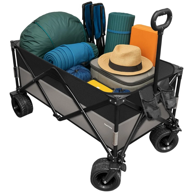 Image of Ricomex UK Ltd House Of Home 120L Folding Festival Trolley, Black ROC4401