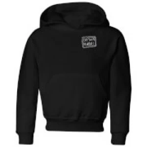 Image of Captain Marvel Name Badge Kids Hoodie - Black - 11-12 Years