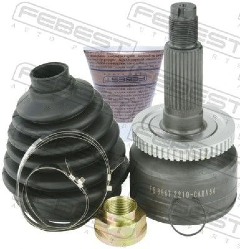 Image of FEBEST 2210-CARA54 CV Joint Front Axle, with ABS sensor ring Joint Kit,drive shaft (5)