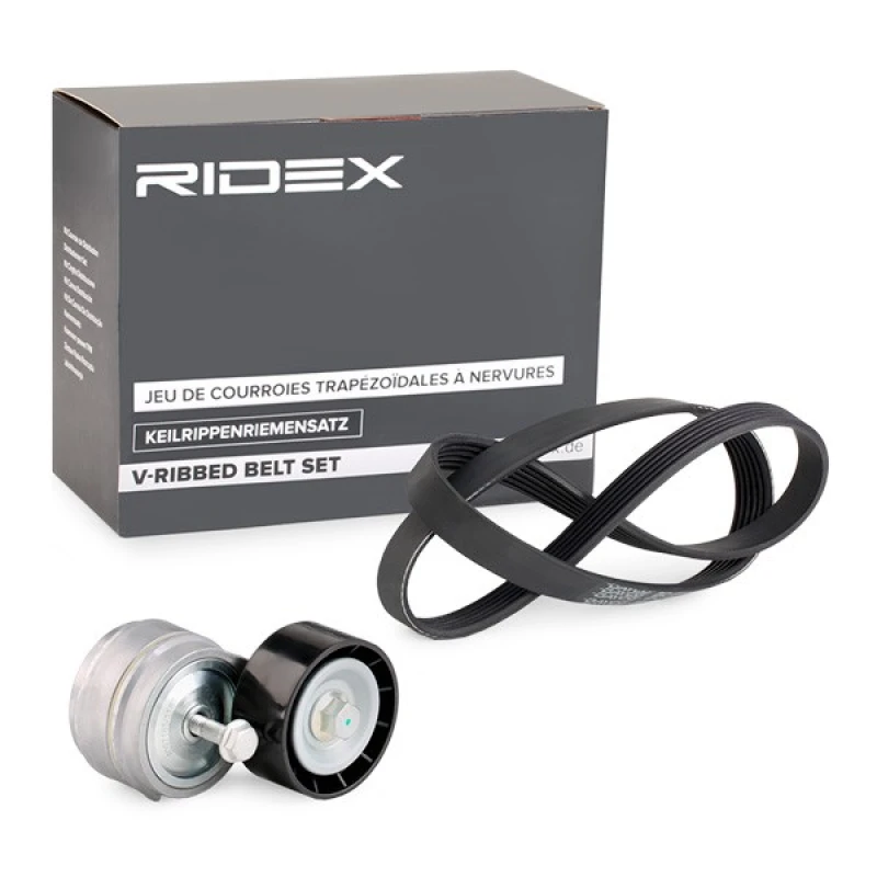 Image of RIDEX 542R0295 V-ribbed belt set V-Ribbed Belt Set (542)
