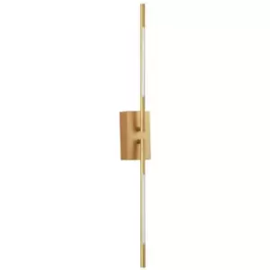 Image of Merano - Alberta Integrated LED Wall Lamp Gold Metal LED 9.2W 560Lm 3000K