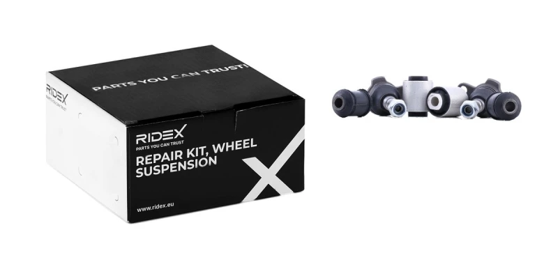 Image of RIDEX 771R0121 Repair Kit, wheel suspension Lower, with rubber mount Repair Kit,wheel suspension (771)