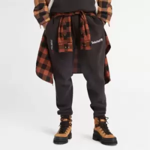 Image of Timberland Polartec Fleece Trousers For Men In Black Black, Size XL