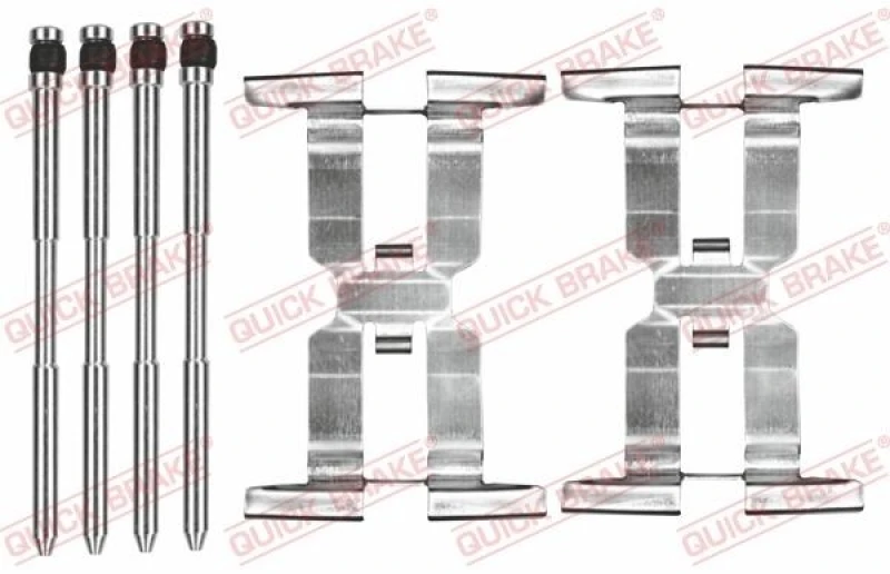Image of QUICK BRAKE Brake pad fitting kit QUICK BRAKE 109-0143