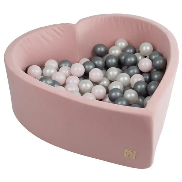 Image of Unbranded Smart Set Big Heart Ball Pit with 200 x 6cm Balls - Pink One Size