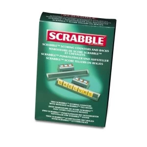 Image of Scrabble Scoring Markers & Racks Board Game