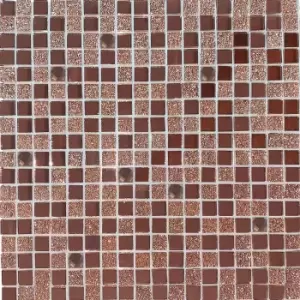 image of House of Mosaics Disco Copper Self Adhesive 0.09m2 Mosaic Tile