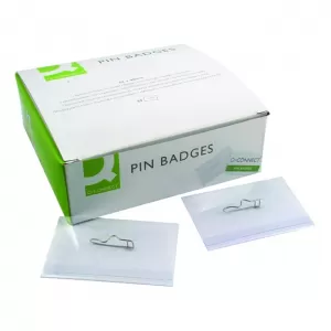 Image of Q Connect Pin Badge 40 X 75mm Pk100