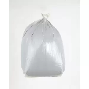 image of Slingsby 90L Coloured Bin Bags, White Chsa 15kg