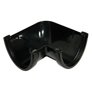 Image of FloPlast RAH1B High Capacity Gutter 90 Deg Angle - Black