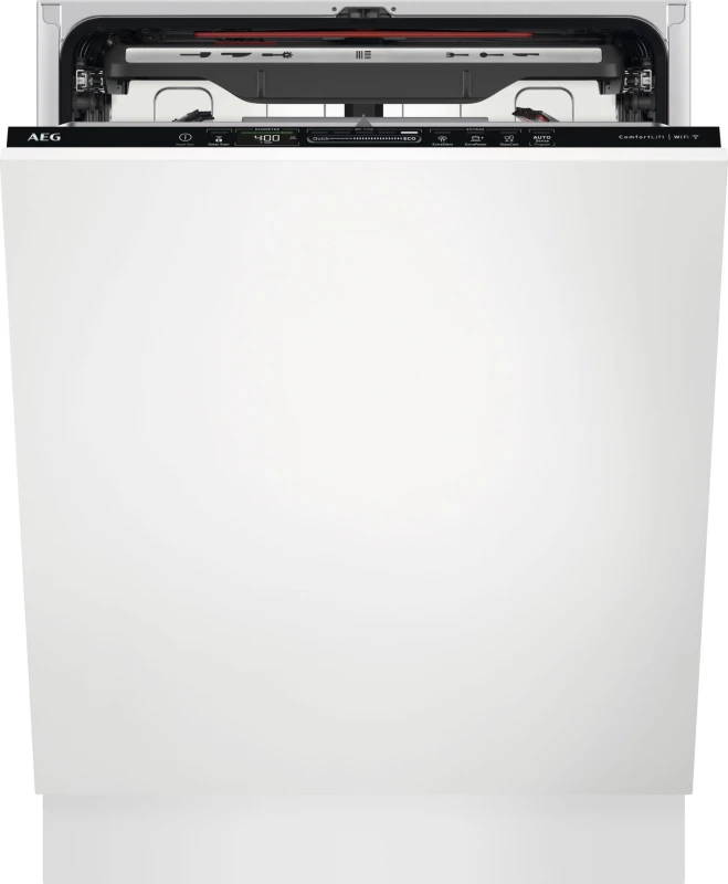 Image of AEG Series 9000 ComfortLift Integrated Dishwasher - Smart WiFi A-Rated Black control panel FSS96828P White