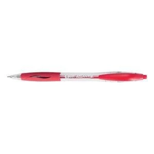 image of Original Bic Atlantis Ballpoint Pen Retractable 1.0mm Tip 0.4mm Line Width Red Pack of 12 Pens