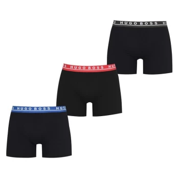 image of Hugo Boss 3 Pack Boxer Briefs Blue/Grey/Red Size L Men