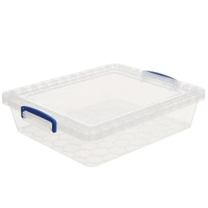 image of Really Useful 10.5L Nestable Storage Box - Clear