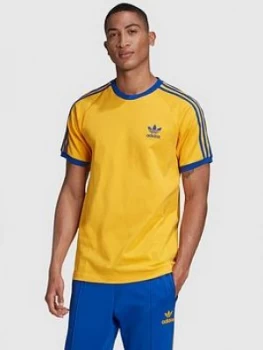 Image of Adidas Originals 3-Stripe T-Shirt - Gold