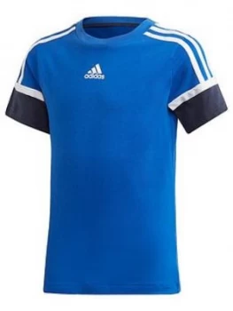 image of Adidas Boys Bold T-Shirt - Blue