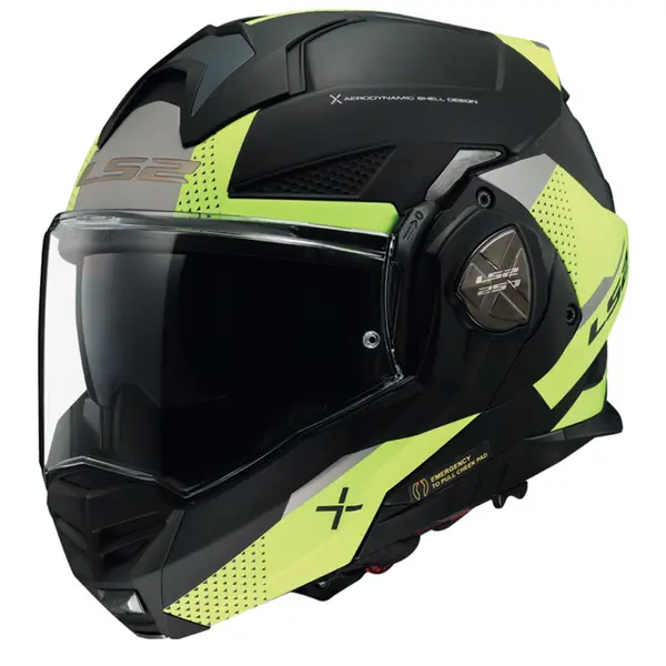 Image of LS2 FF901 Advant X Oblivion Matt Black H-V Modular Helmet Size S