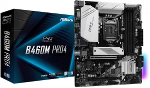 image of ASRock B460M Pro4 Intel Socket LGA1200 H5 Motherboard