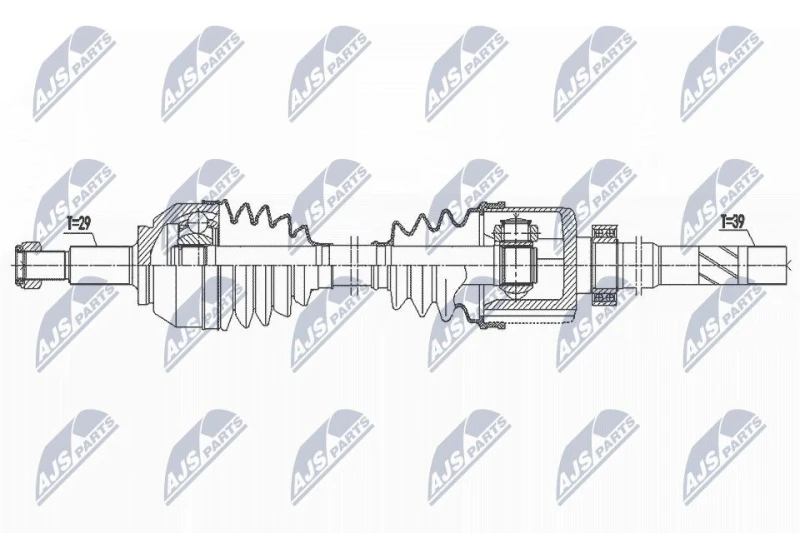 Image of NTY Drive shaft NTY NPW-RE-192
