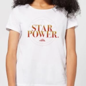 Image of Captain Marvel Star Power Womens T-Shirt - White