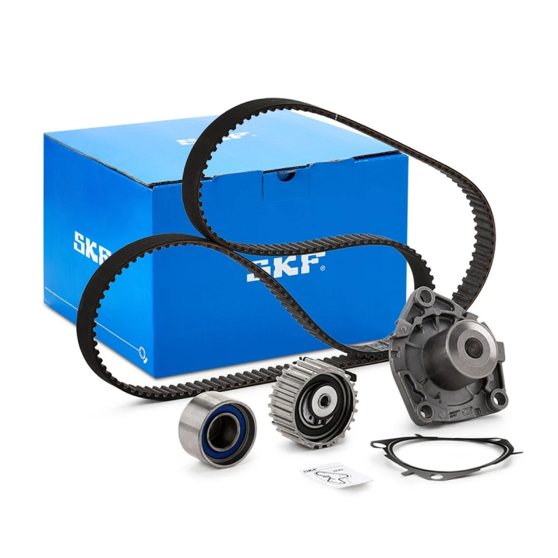 Image of SKF VKMC 02195-2 Water Pump + Timing Belt Kit with gaskets/seals, Number of Teeth: 199 Water Pump & Timing Belt Kit (3096)