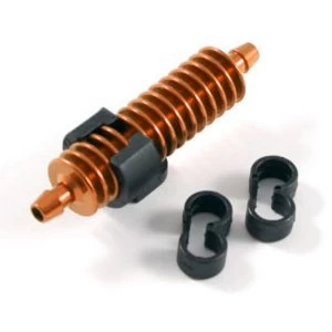Image of Fastrax 1/8Th Exhaust Gas Cooler Burnt Orange W/Mounts