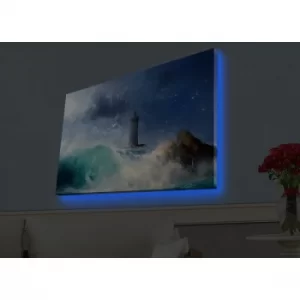 Image of 4570HDACT-050 Multicolor Decorative LED Lighted Canvas Painting