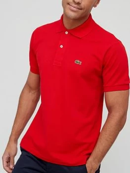 image of Lacoste Classic Fit Polo Shirt - Red, Size 2XL, Men