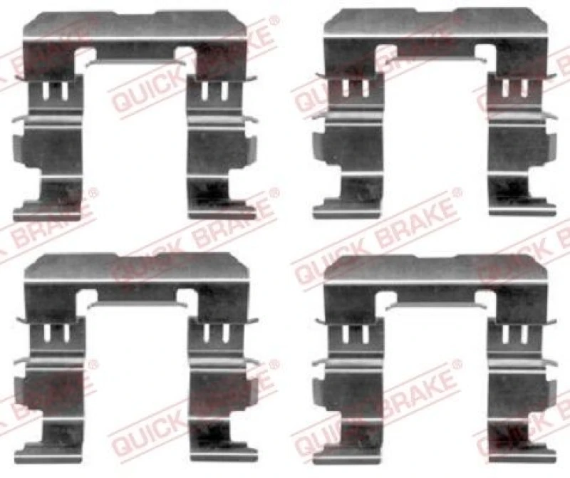 Image of QUICK BRAKE Brake pad fitting kit QUICK BRAKE 109-1612