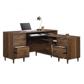 Image of Teknik Clifton Wooden L-Shape Desk