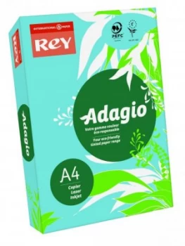 Image of Rey Adagio A4 Paper 80gsm Bright Blue Ream 500 Sheets