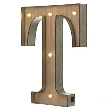Image of T With LED Letter By Heaven Sends