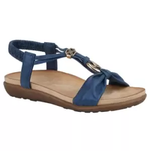 Image of Cipriata Womens/Ladies Zana Sandals (8 UK) (Blue Shimmer)