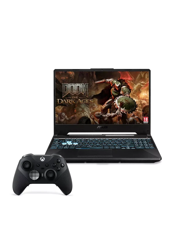 Image of ASUS TUF Gaming Laptop - GeForce RTX 3050 - AMD Ryzen 7 - 16GB RAM - 512GB SSD - 15.6" FHD 144Hz# -With Black Wireless Xbox Controller FA506NCR-HN073